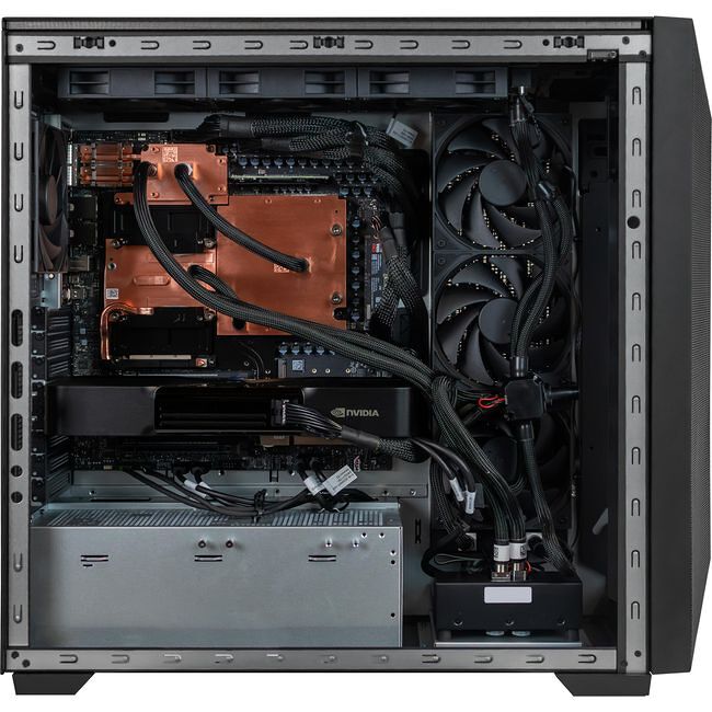 Exxact DGX Station internal cooling and components